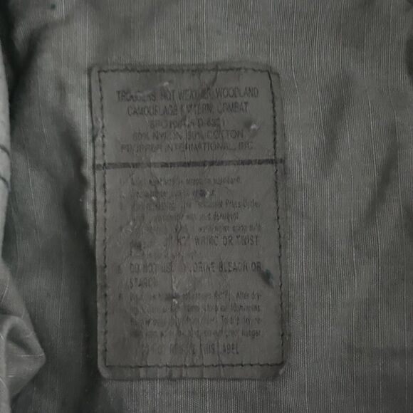 US Army BDU Size M Regular Hot Weather Woodland Camouflage Trouser Combat - Picture 9 of 16